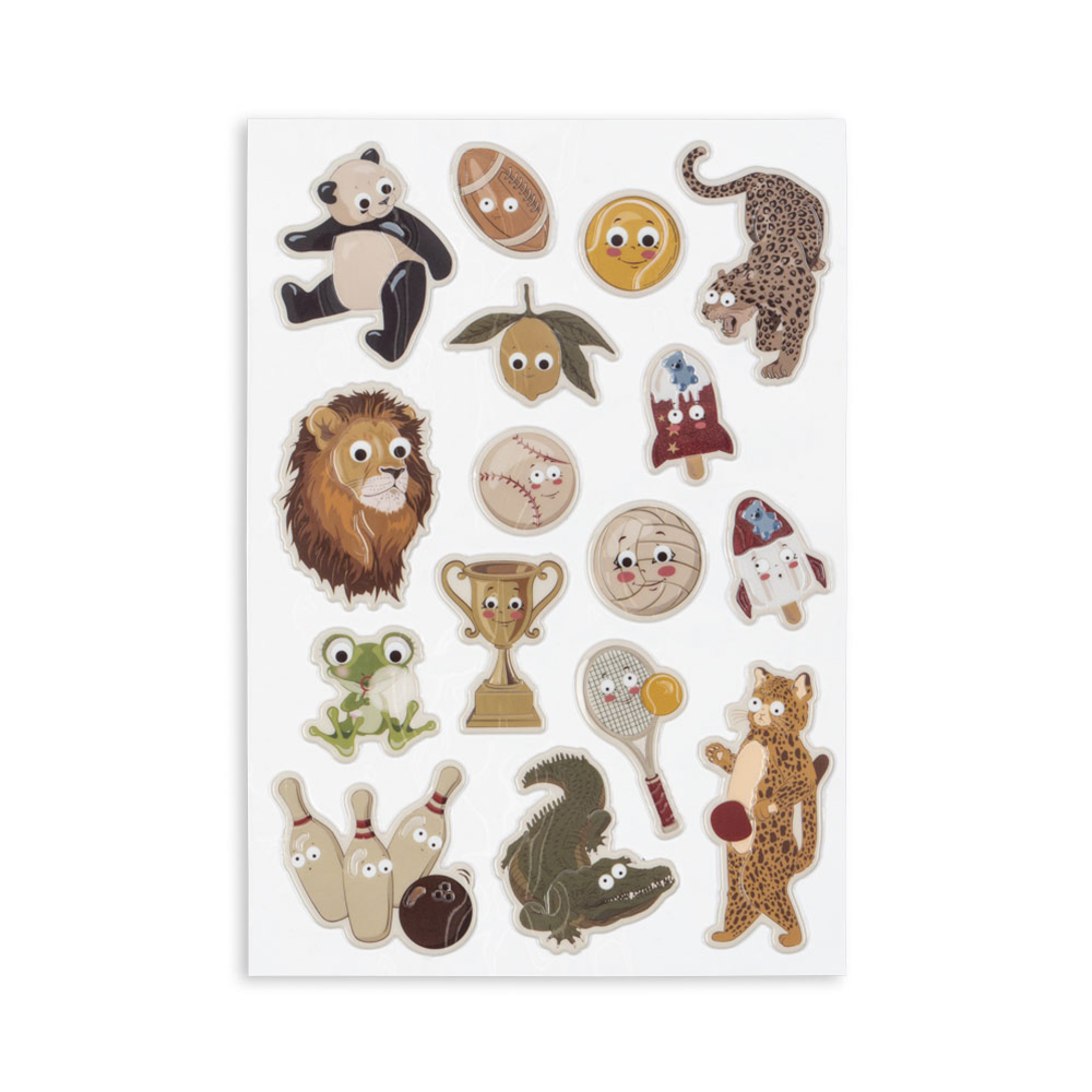 Konges Sløjd Sticker « Puffy » Animaux