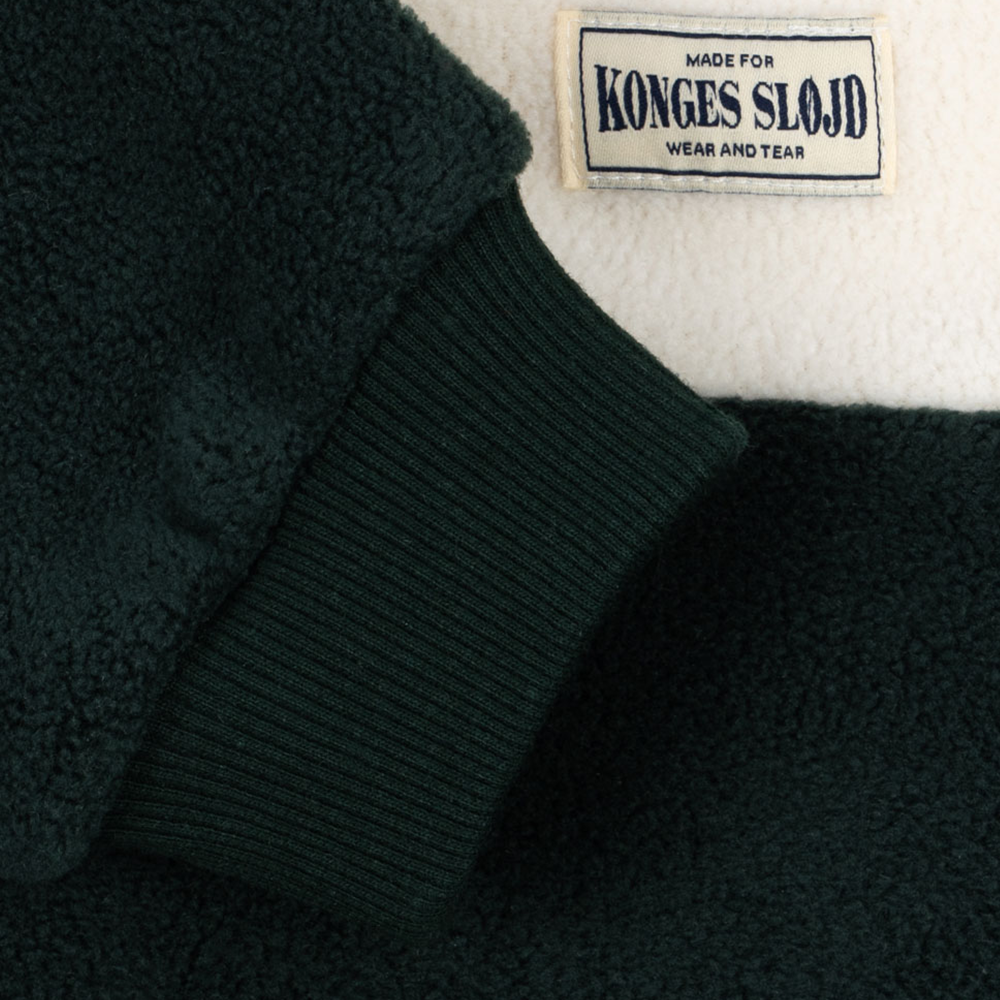 Konges Sløjd Fleece Pullover with Zipper 'Tavi' Scarab