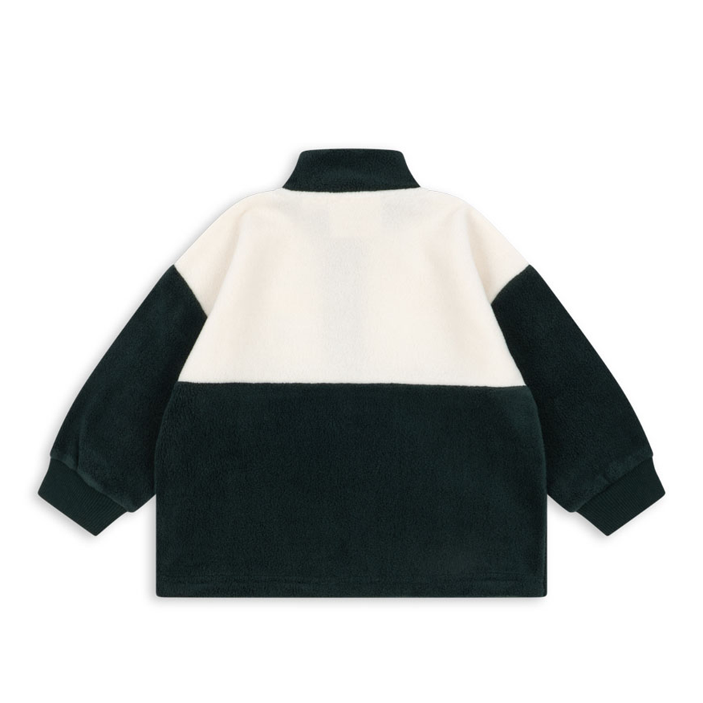 Konges Sløjd Fleece Pullover with Zipper 'Tavi' Scarab