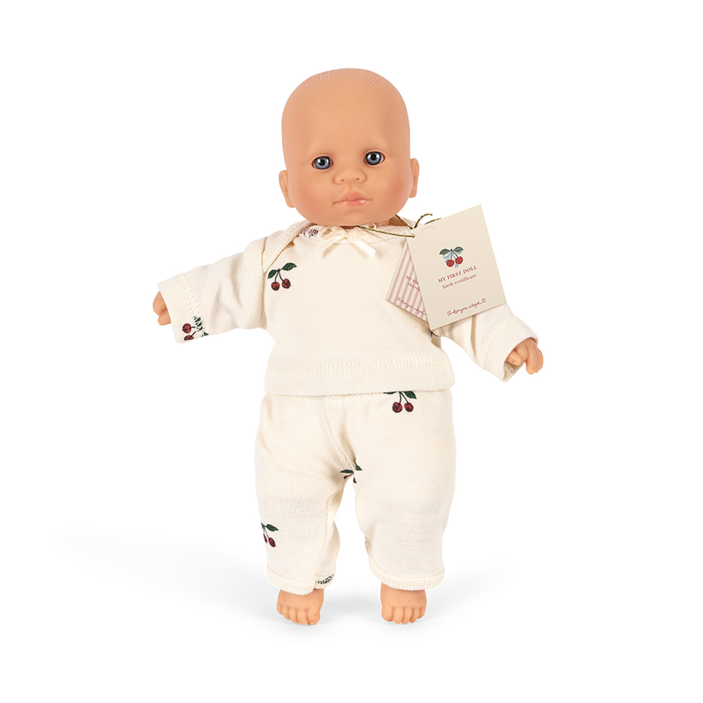 Konges Sløjd  Puppe &#39;My First Mini Doll&#39; Cherry AOP
