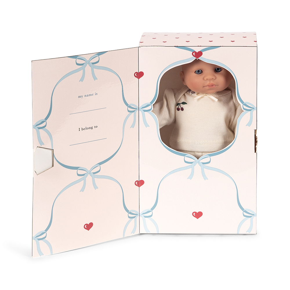 Konges Sløjd  Puppe &#39;My First Mini Doll&#39; Cherry AOP