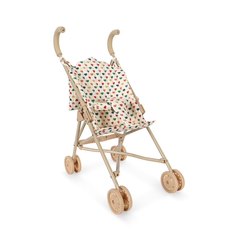 Poussette pour poupée Konges Sløjd Coeur Coloré