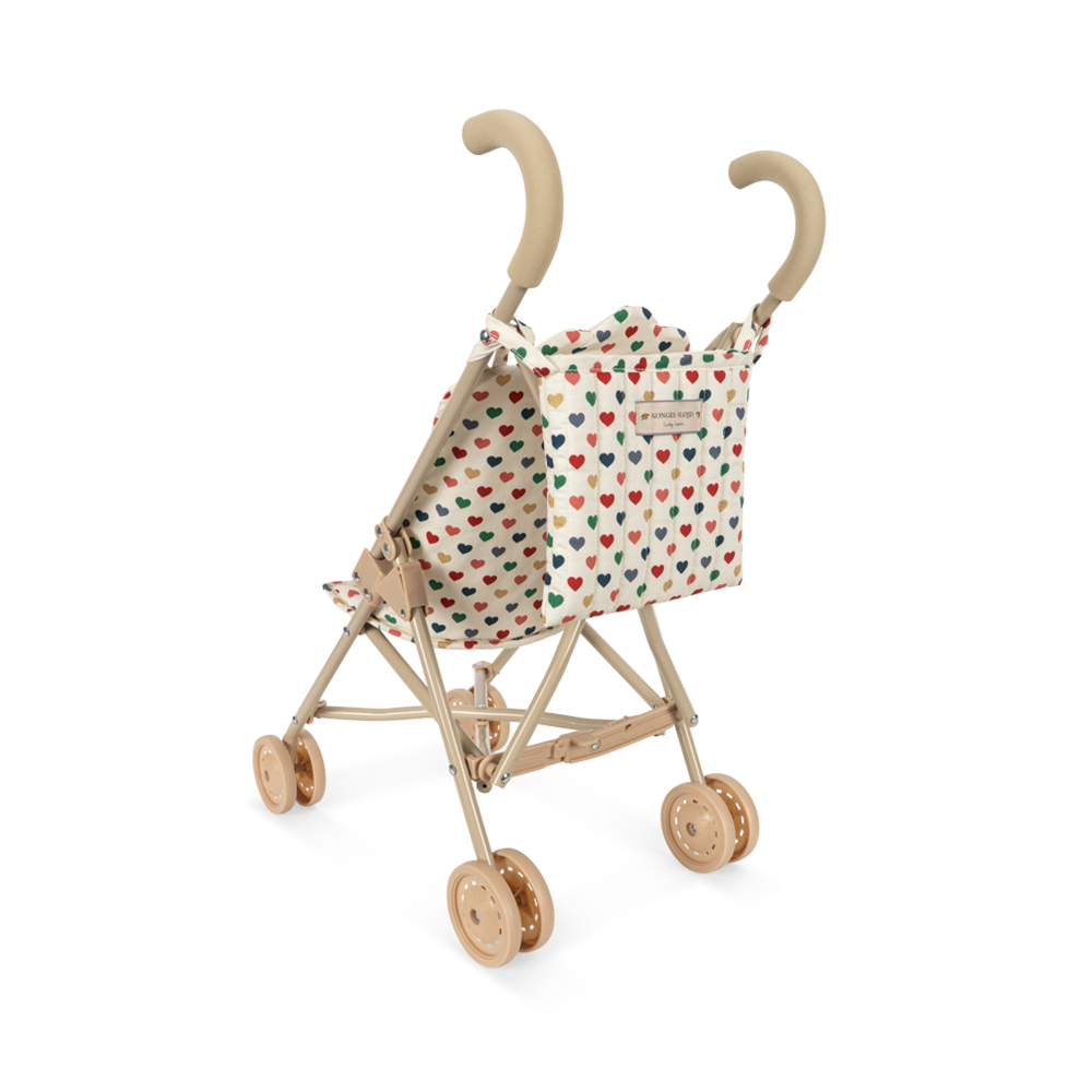 Poussette pour poupée Konges Sløjd Coeur Coloré