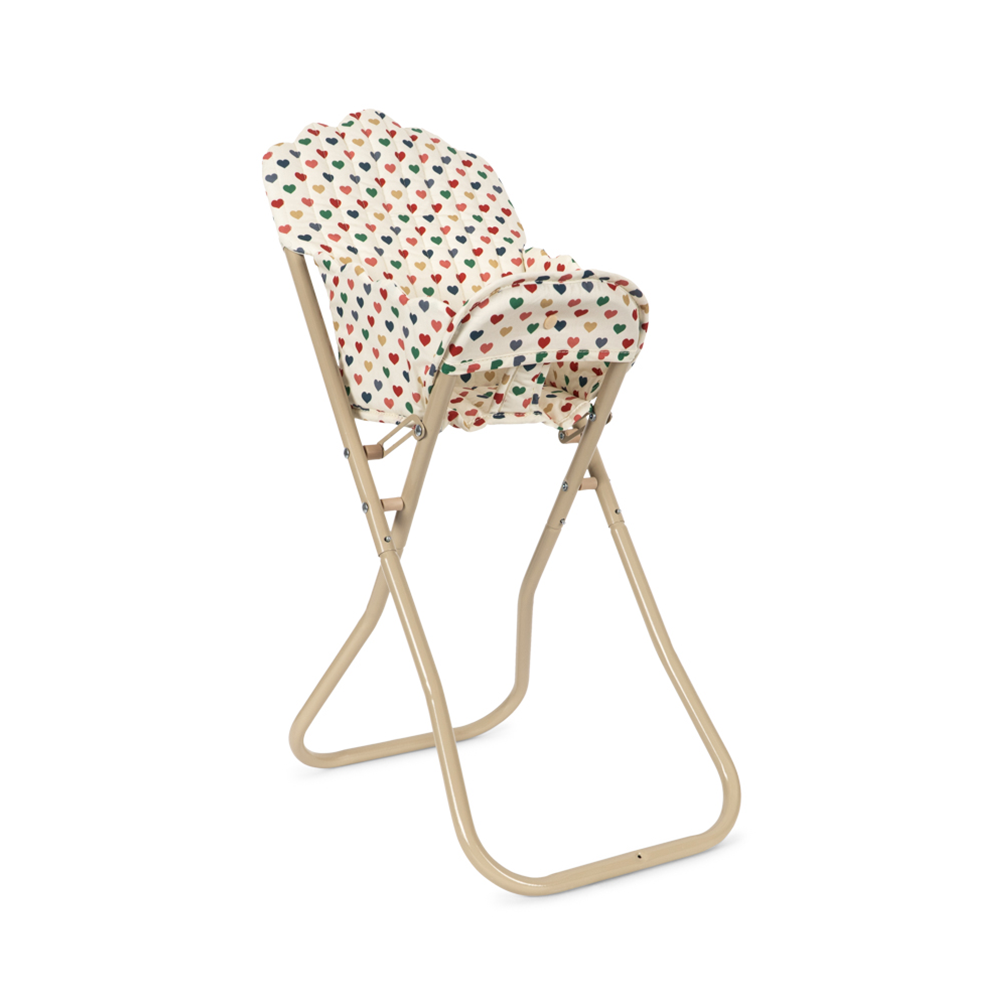 Konges Sløjd Doll High Chair Coeur Coloré