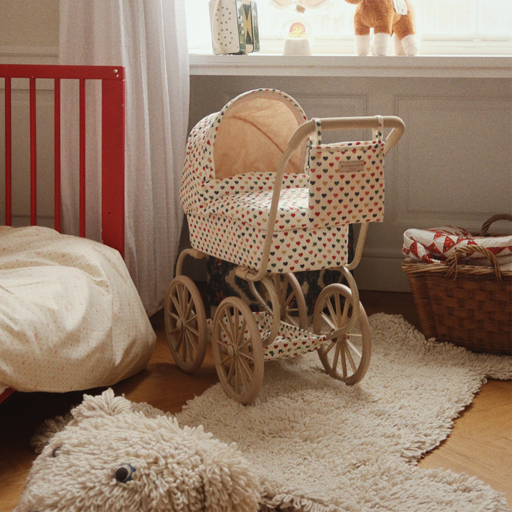 Konges Sløjd Doll Stroller 'Minnie' Coeur Coloré