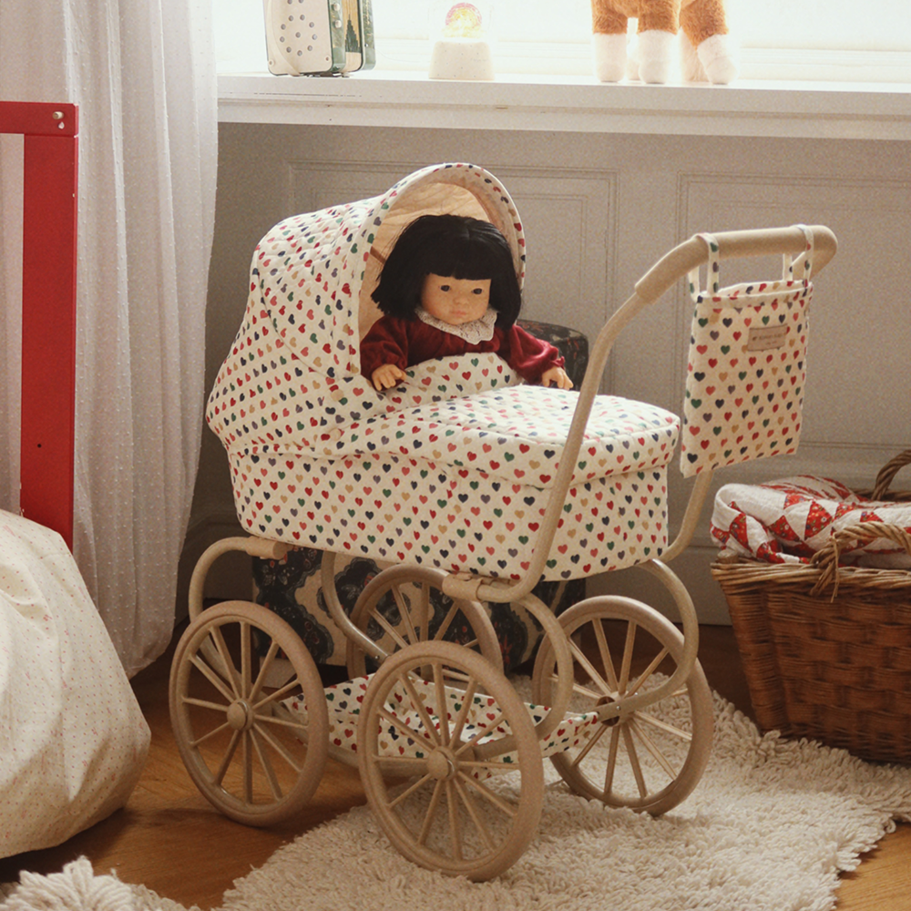 Konges Sløjd Doll Stroller 'Minnie' Coeur Coloré