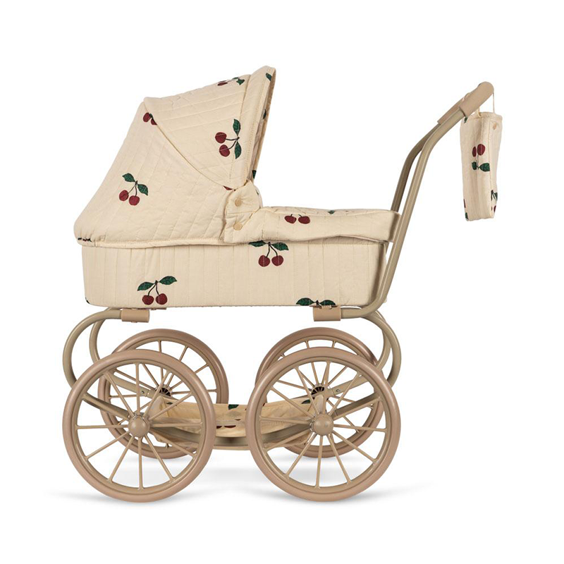 Konges Sløjd Puppen-Kinderwagen Ma Grande Cerise Glitter