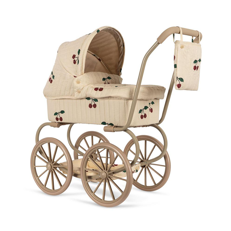 Konges Sløjd Puppen-Kinderwagen Ma Grande Cerise Glitter