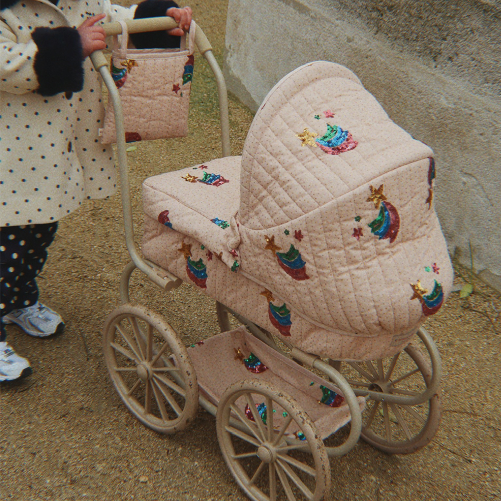 Konges Sløjd Puppen-Kinderwagen 'Minnie Tulle' Rainbow Star