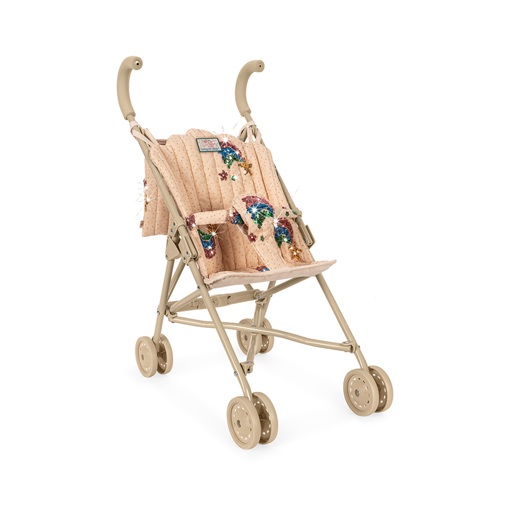 Konges Sløjd Puppen-Buggy 'Tulle' Rainbow Star