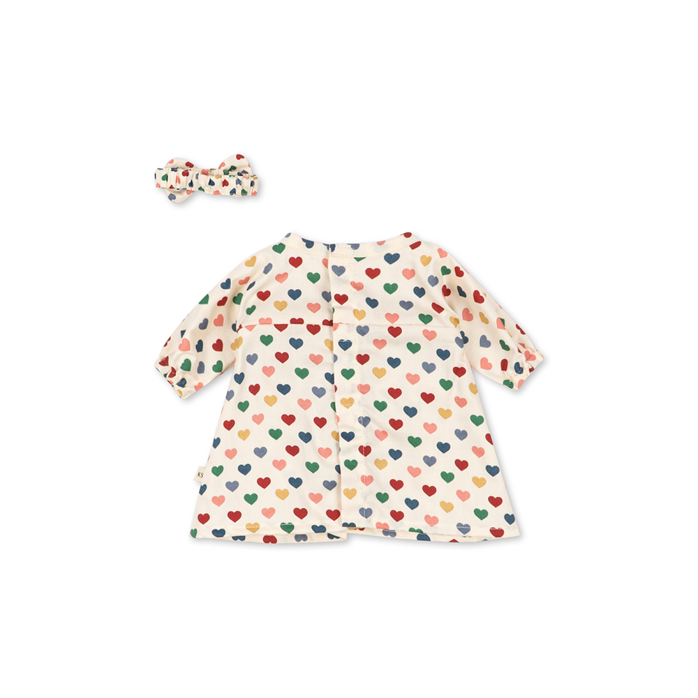Konges Sløjd  Puppenkleider-Set Coeur Coloré