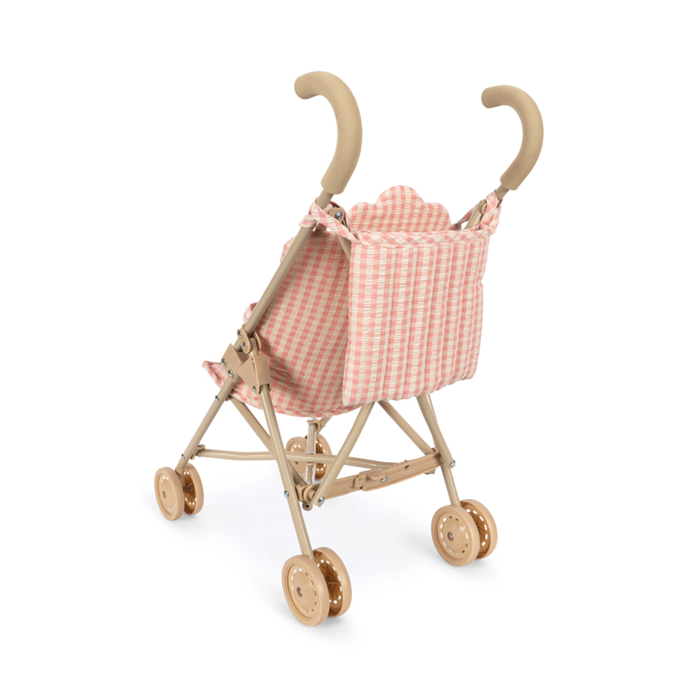 Konges Sløjd  Puppe mit Buggy 'Poppy' Pink Check