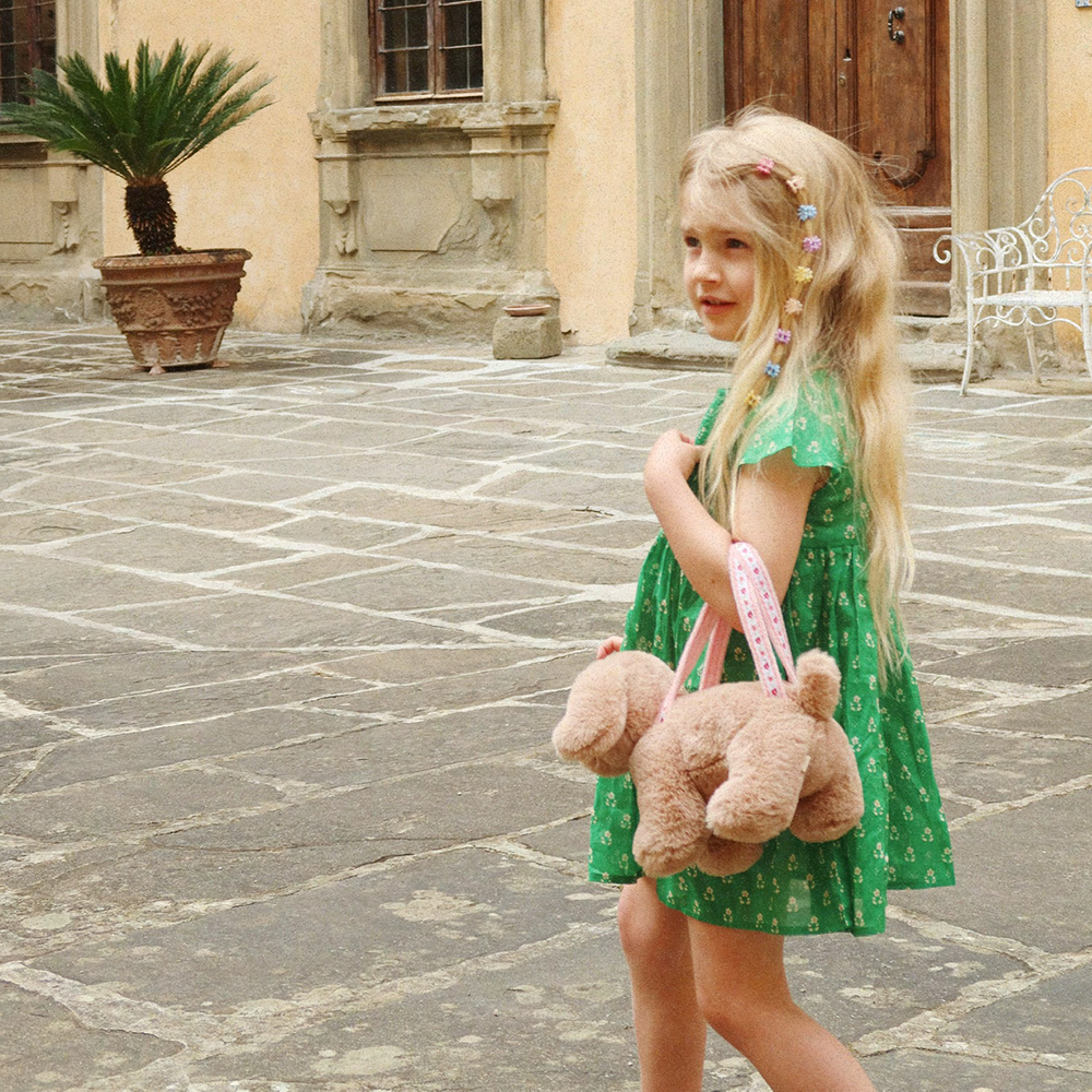 Konges Sløjd  Handtasche in Form eines Welpen Brown