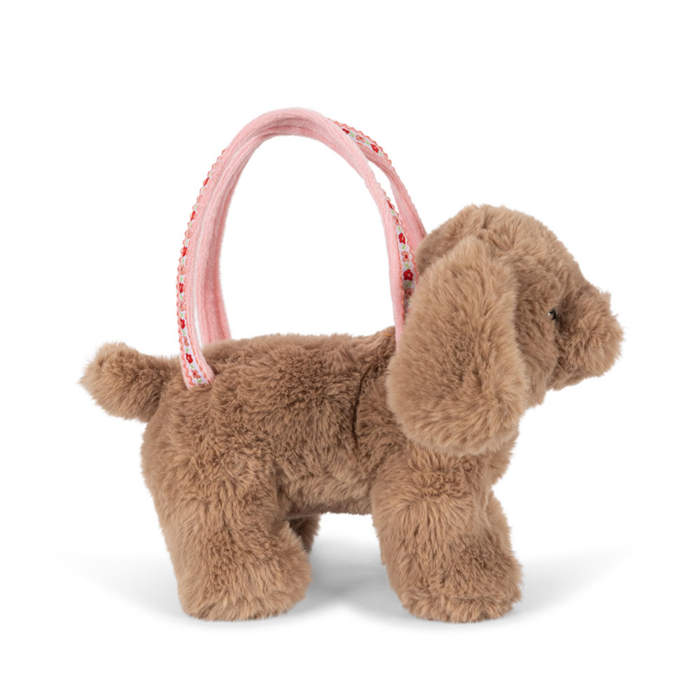 Konges Sløjd  Handtasche in Form eines Welpen Brown