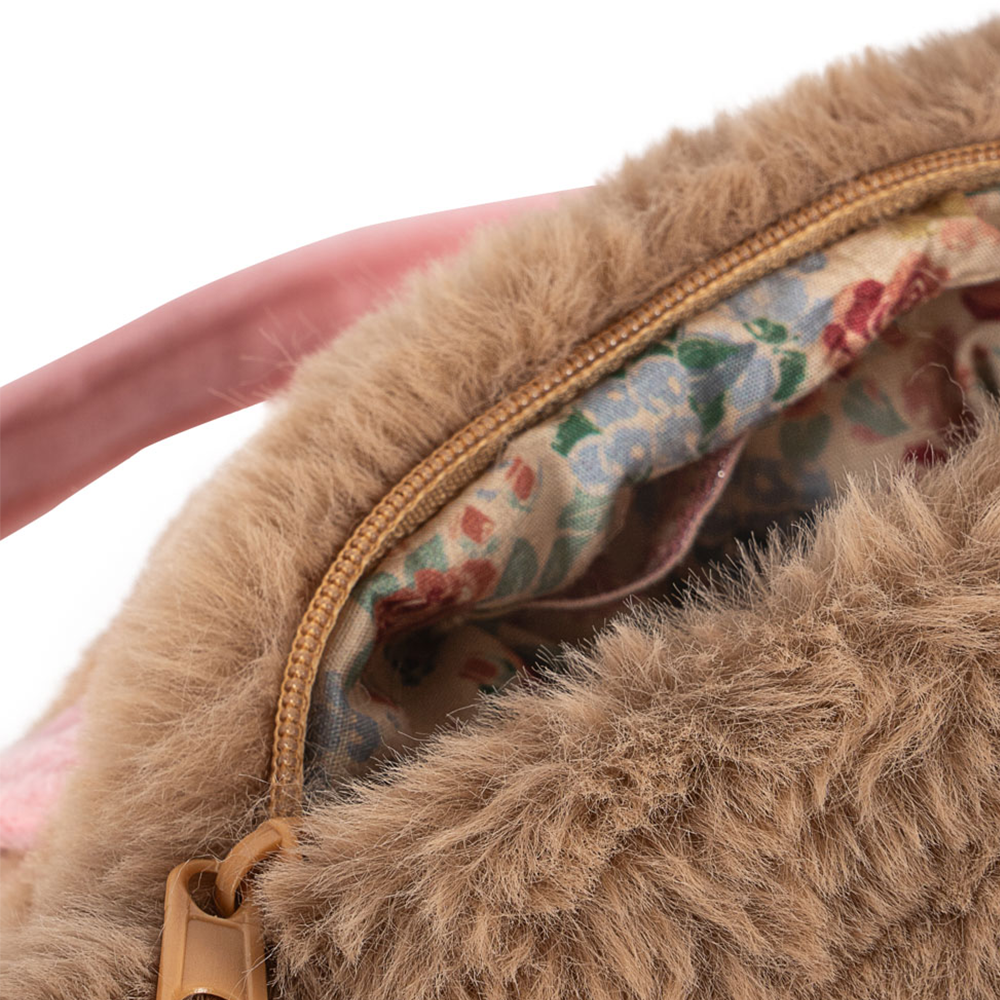 Konges Sløjd  Handtasche in Form eines Welpen Brown