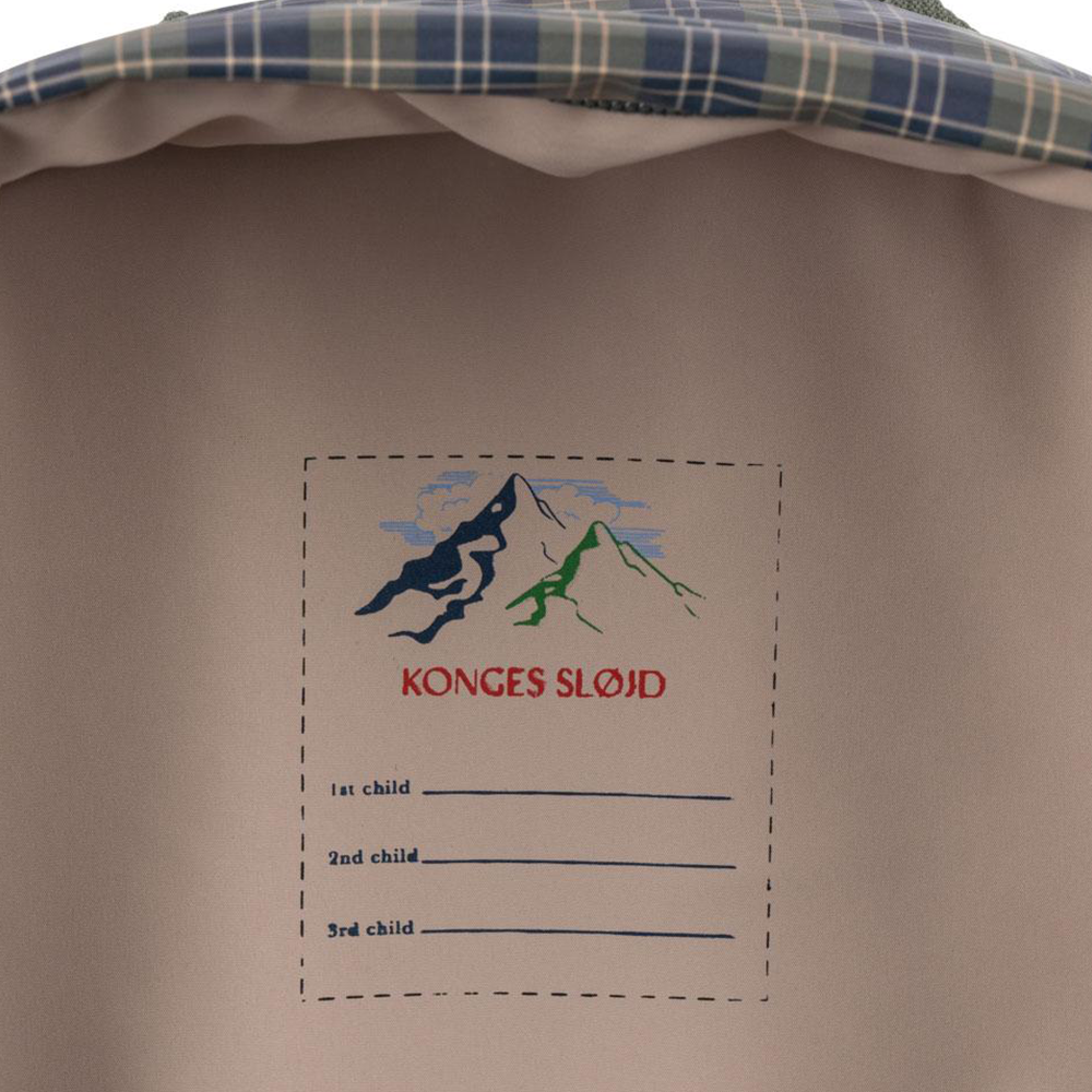 Konges Sløjd wasserabweisender Rucksack Midi &#39;Rainy&#39; Laurel Blue Check