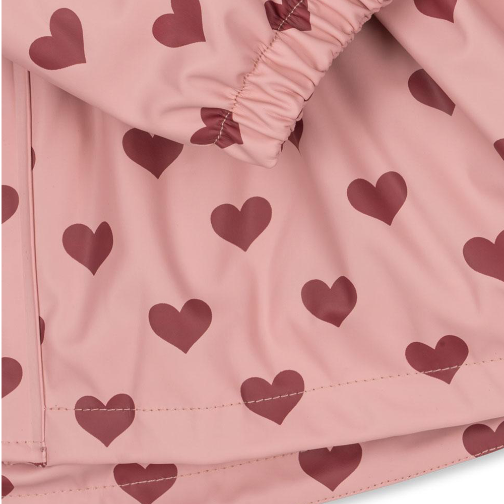 Konges Sløjd  Gefüttertes Regenjacke/-hose Set &#39;Rainy Palme Girl&#39;  Amour Pink