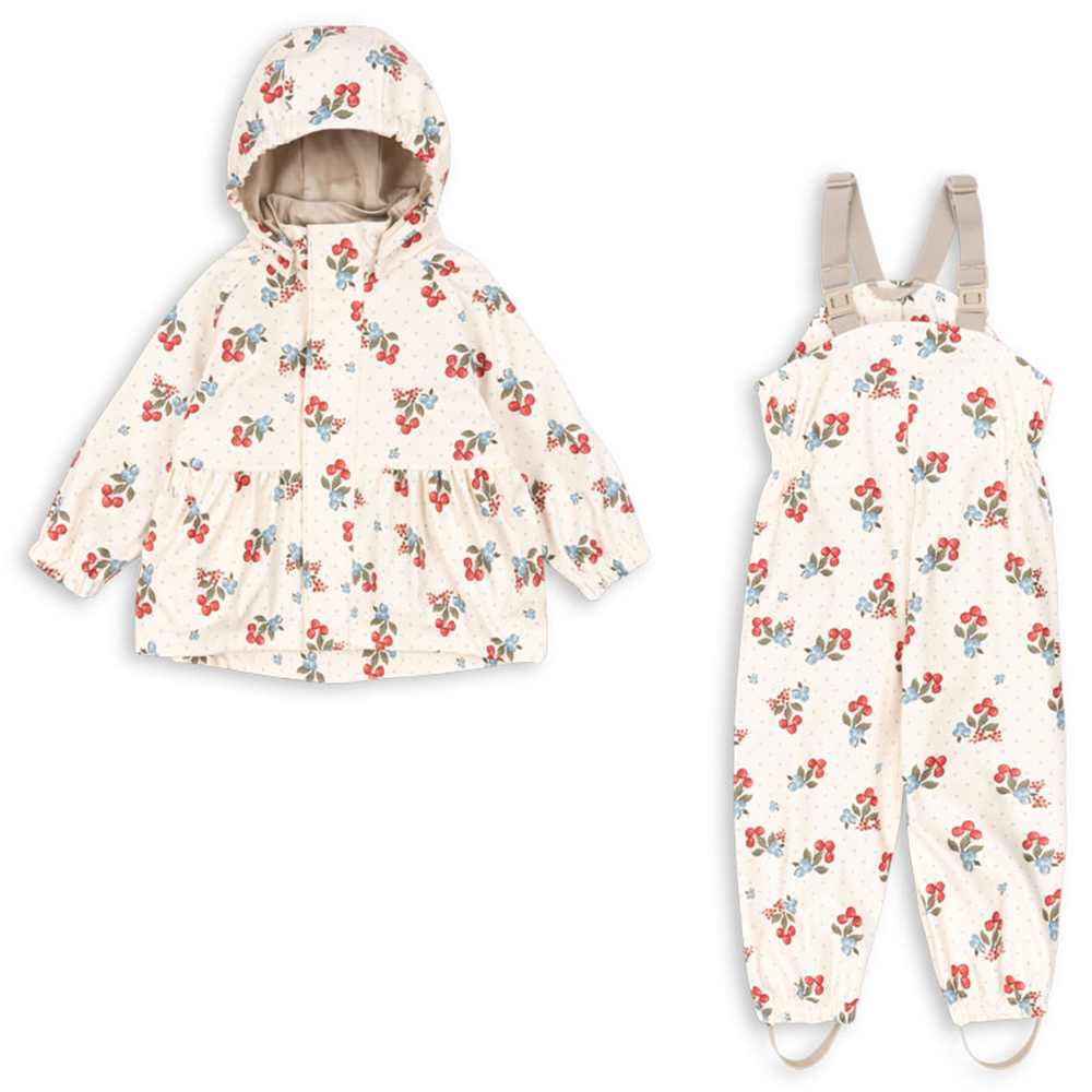 Konges Sløjd  Regenjacke/-hose Set 'Rainy Palme' Marmelatta - Online MY SNOWFLAKE