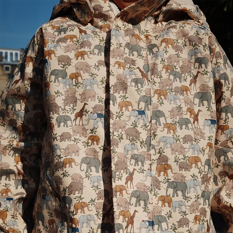 Konges Sløjd  Gefüttertes Regenjacke/-hose Set &#39;Rainy Palme&#39;  Safari