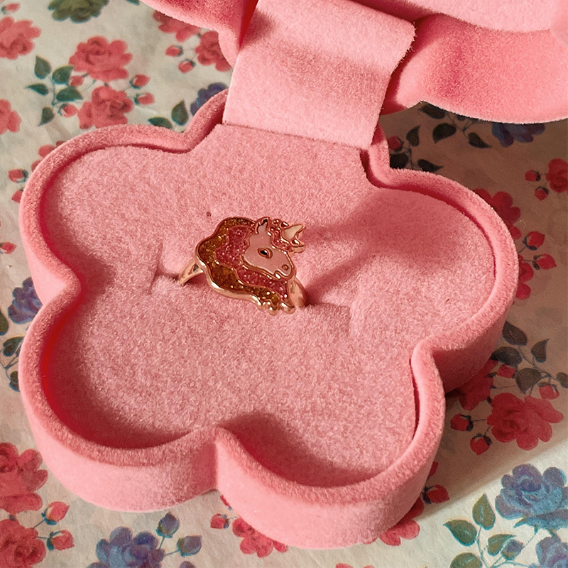 Konges Sløjd Ring mit Schatulle Unicorn