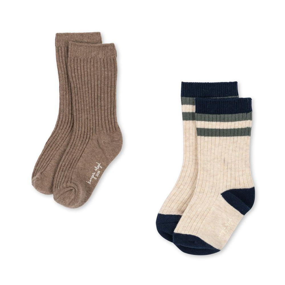 Konges Sløjd Socken 2er Pack Navy Stripe