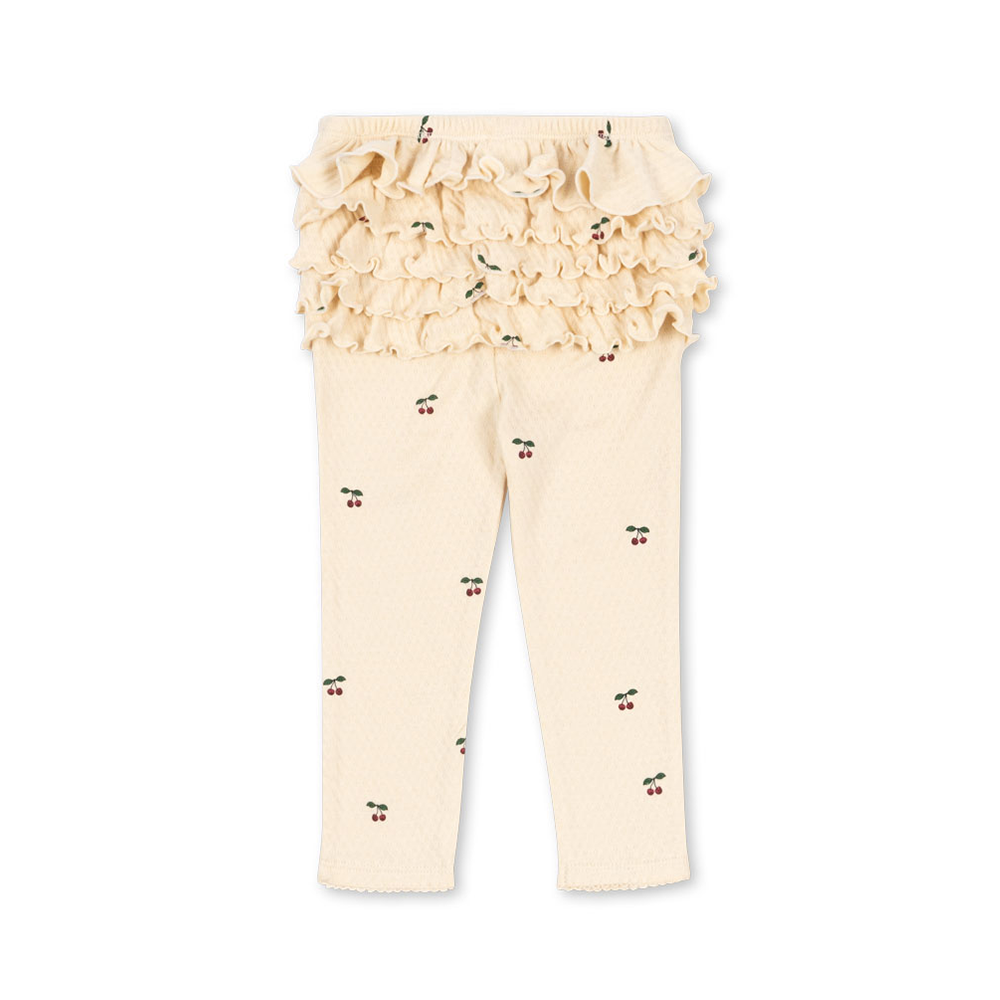 Konges Sløjd Baby Leggings mit Rüschen &#39;Sui&#39; Cherry