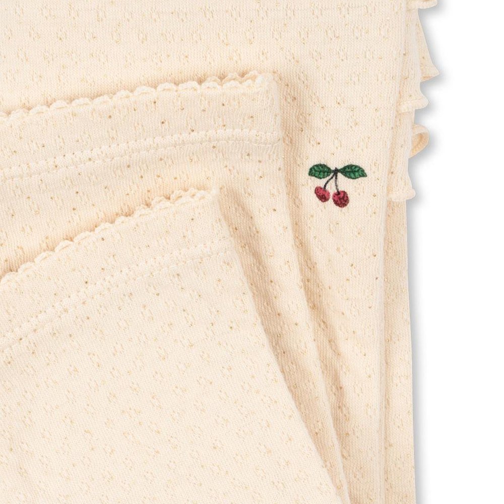 Konges Sløjd Baby Leggings mit Rüschen &#39;Sui&#39; Cherry