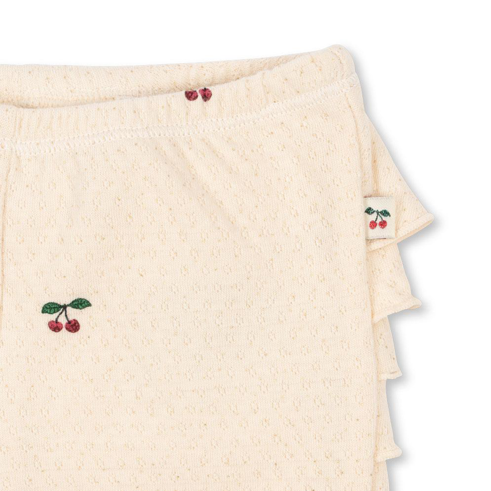 Konges Sløjd Baby Leggings mit Rüschen &#39;Sui&#39; Cherry