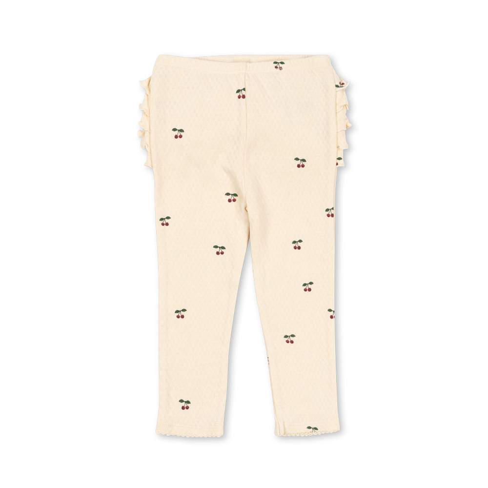 Konges Sløjd Baby Leggings mit Rüschen &#39;Sui&#39; Cherry