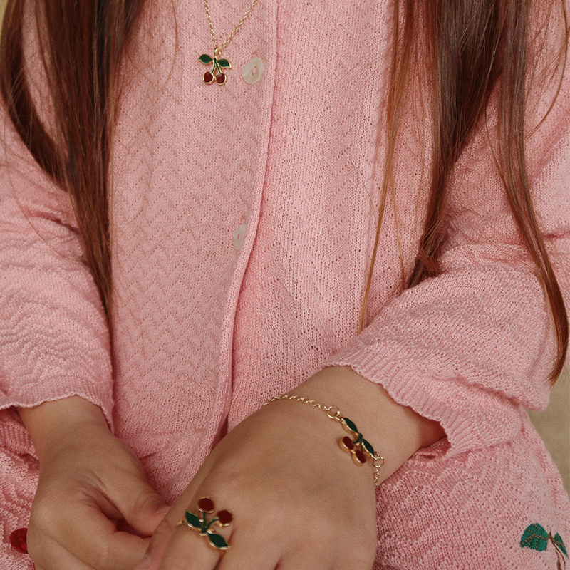 Konges Sløjd Schmuckset 'Bestie' Cherry Gold