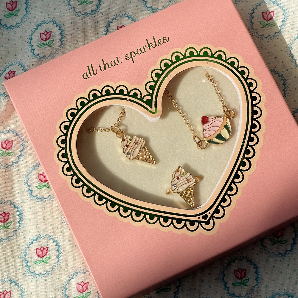 Konges Sløjd Schmuckset 'Sweat' Gold