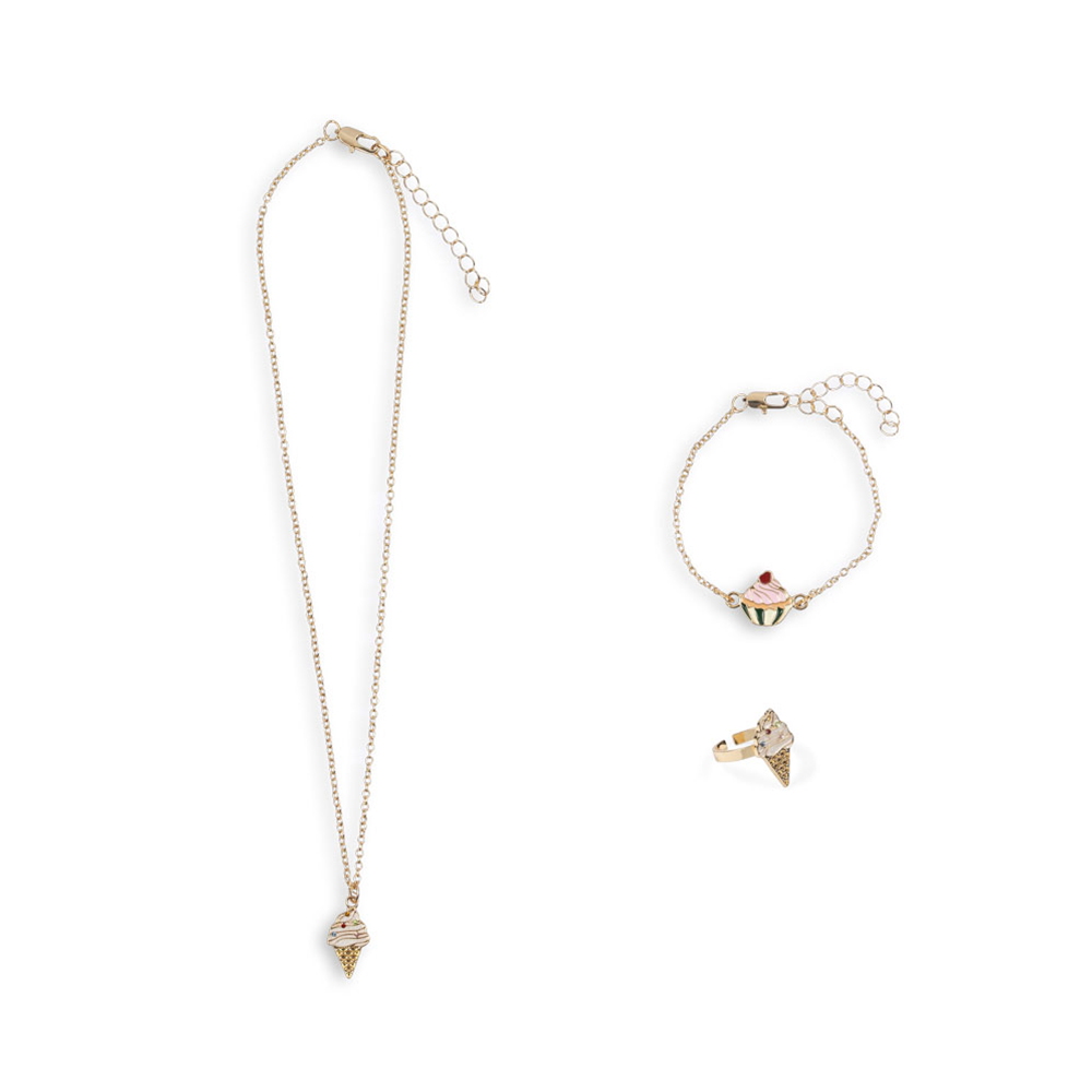 Konges Sløjd Schmuckset 'Sweat' Gold