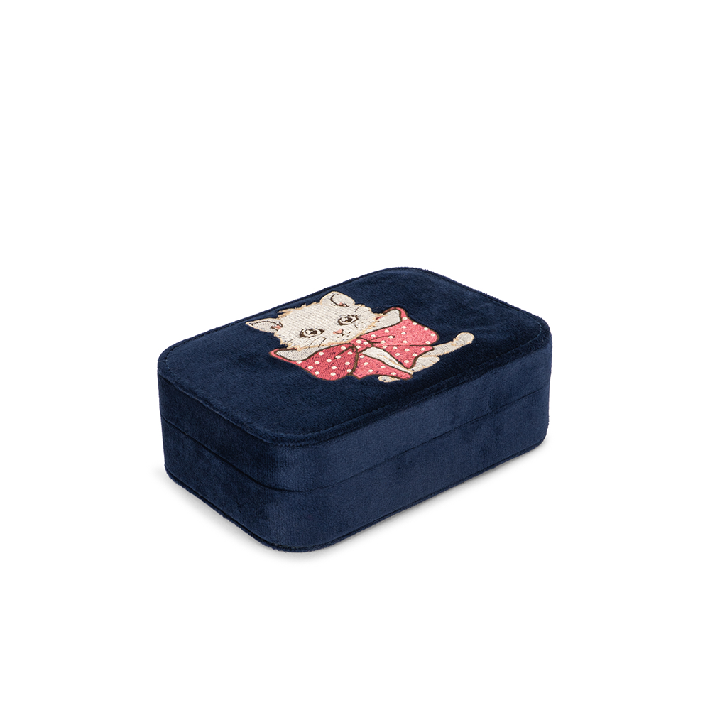 Set de bijoux Konges Sløjd avec boîte à bijoux « All I Wish For » Navy Blazer