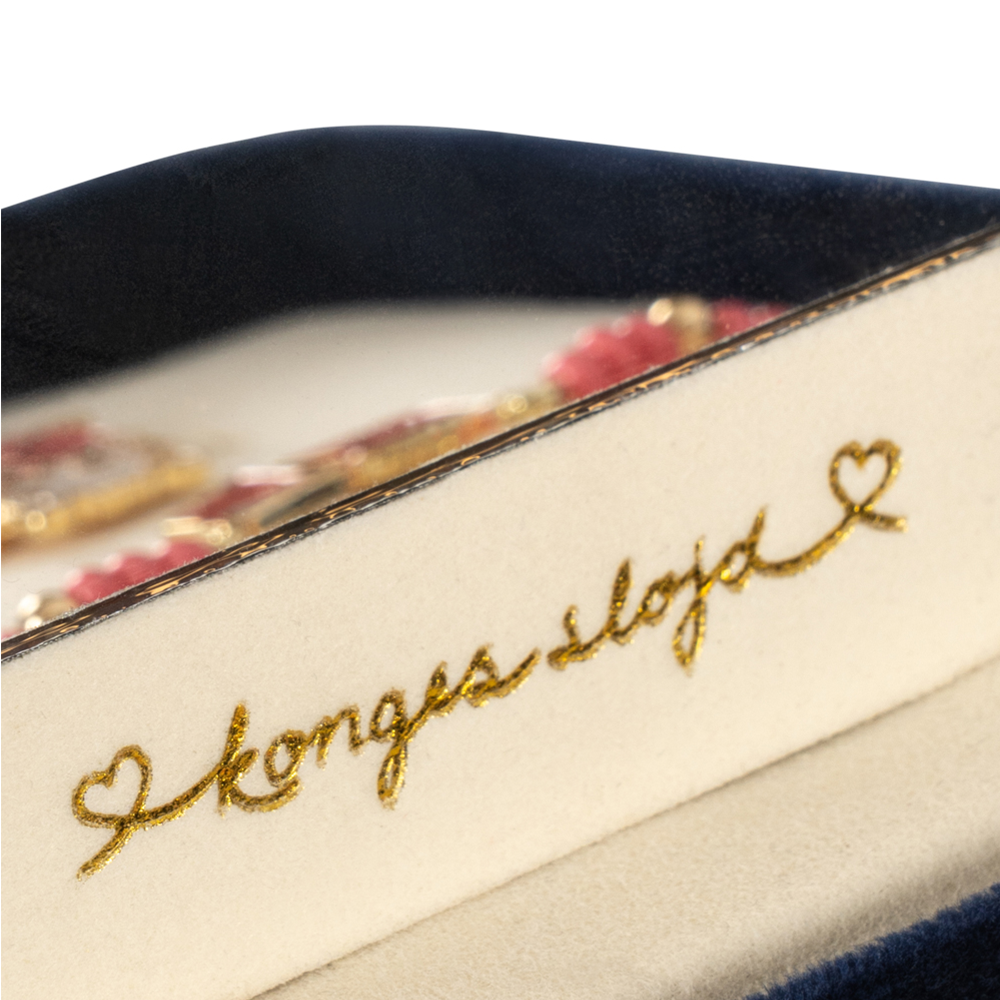 Set de bijoux Konges Sløjd avec boîte à bijoux « All I Wish For » Navy Blazer