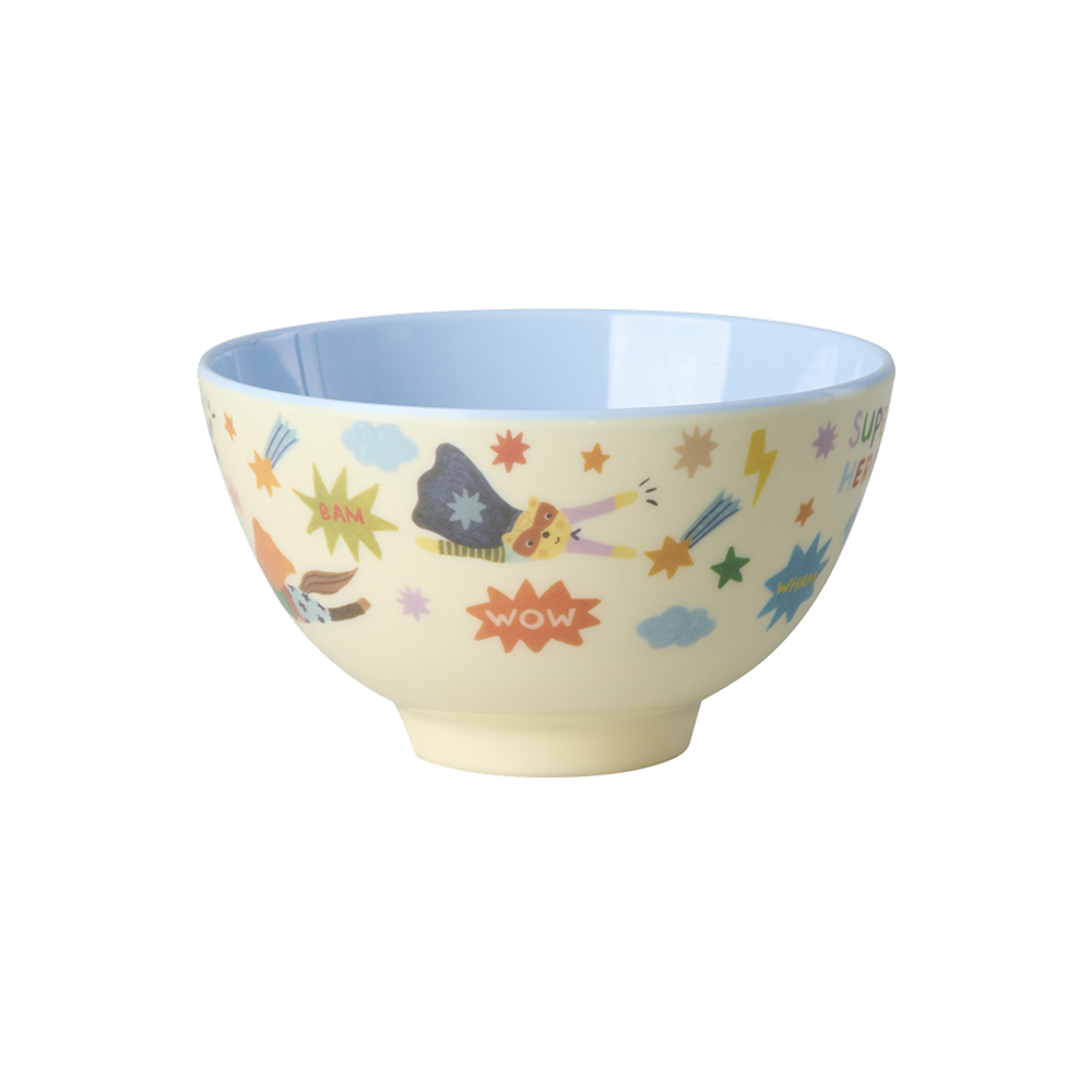 Rice Melamin Schüssel Klein 'Hero' Soft Blue