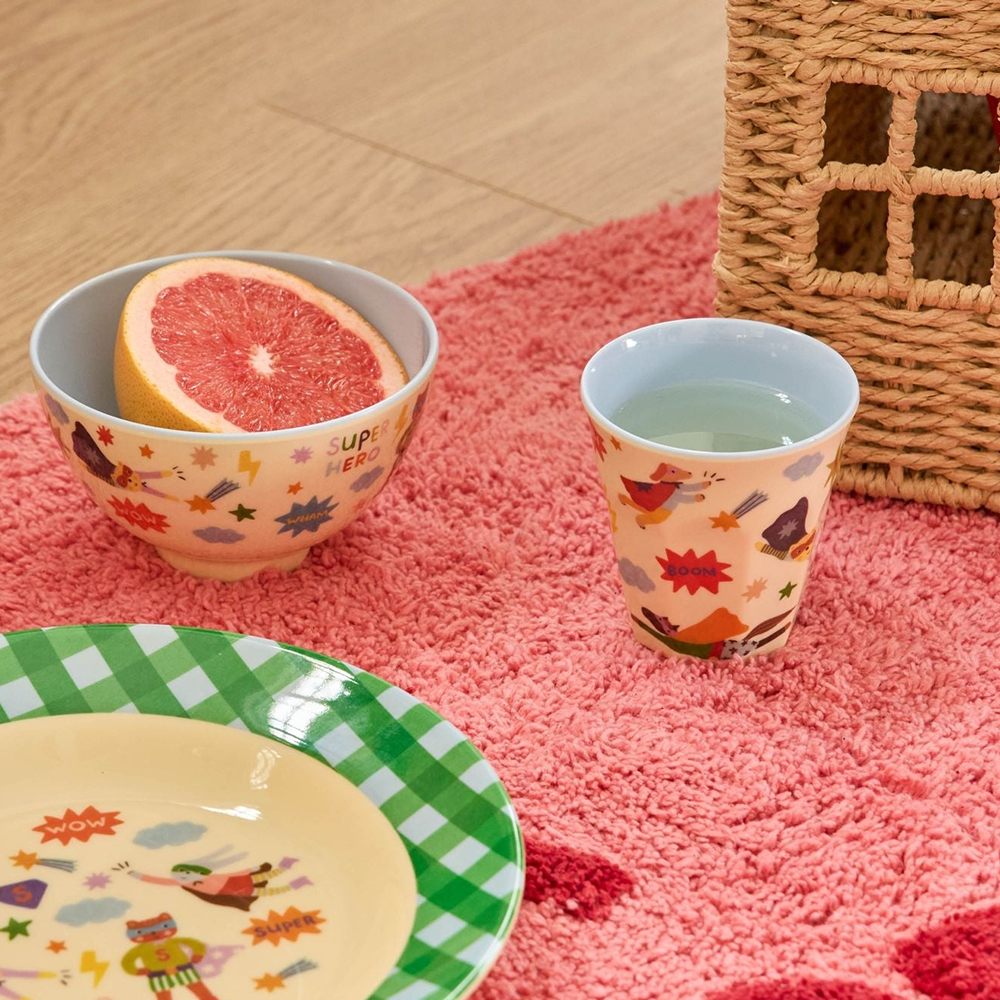 Rice Melamin Schüssel Klein 'Hero' Soft Blue