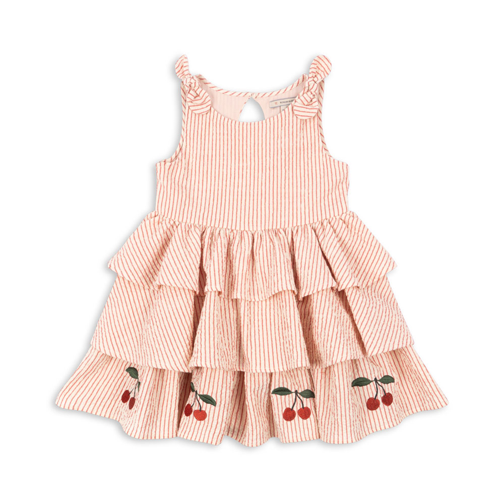 Konges Sløjd Seersucker-Kleid 'Ellie' Amour Stripe