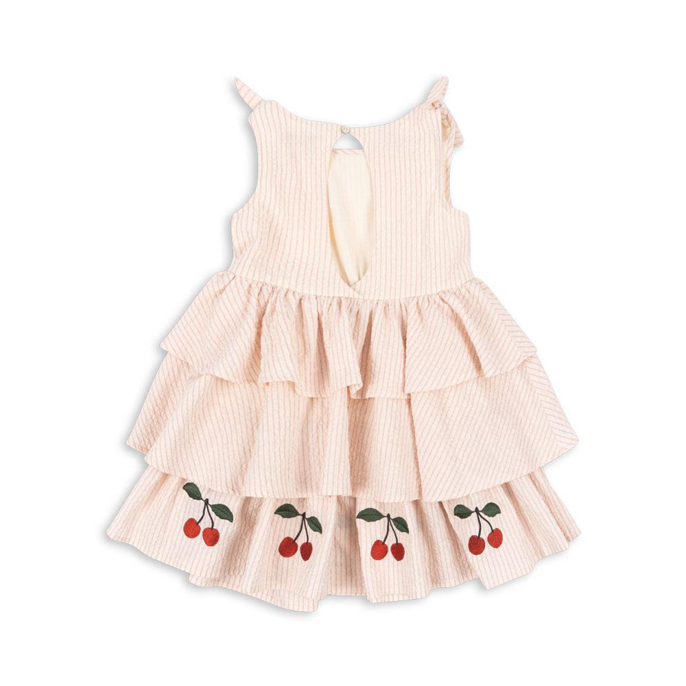 Konges Sløjd Seersucker-Kleid &#39;Ellie&#39; Peony Stripe