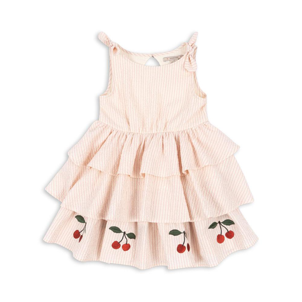 Konges Sløjd Seersucker-Kleid &#39;Ellie&#39; Peony Stripe