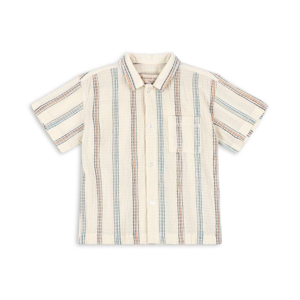 Konges Sløjd Seersucker Hemd 'Vincent' Antique White