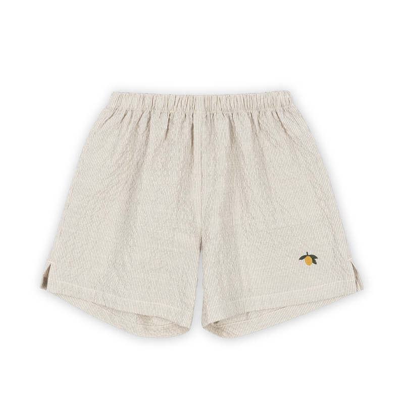 Konges Sløjd Seersucker Shorts &#39;Elliot&#39; Quarry Stripe