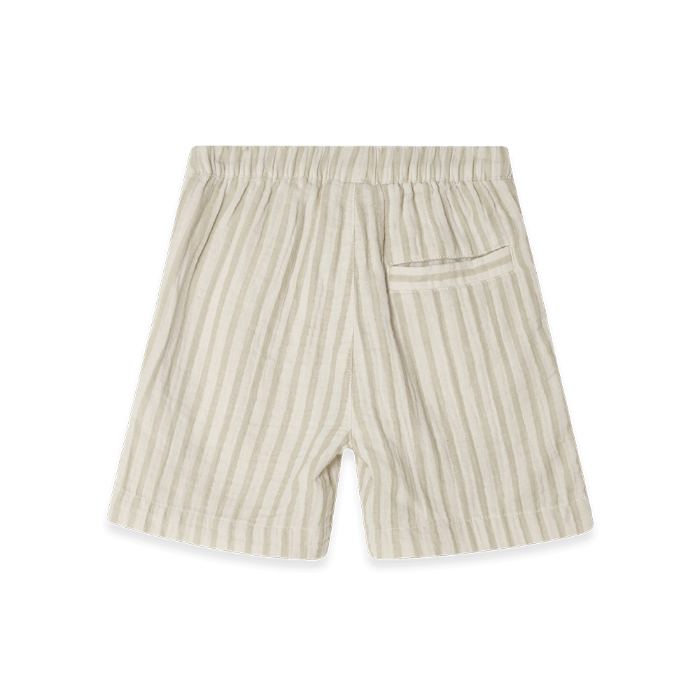 Garbo &amp; Friends Musselin Shorts Stripe Pebble