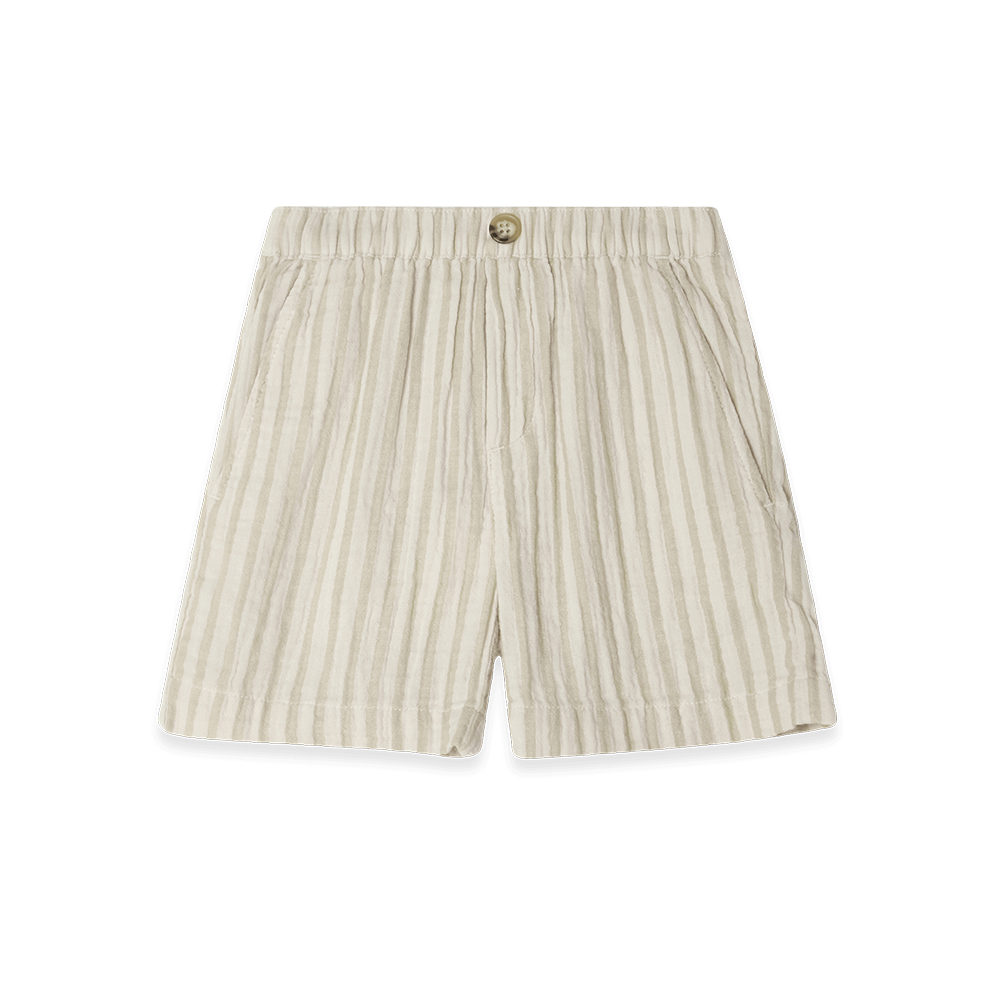 Garbo &amp; Friends Musselin Shorts Stripe Pebble