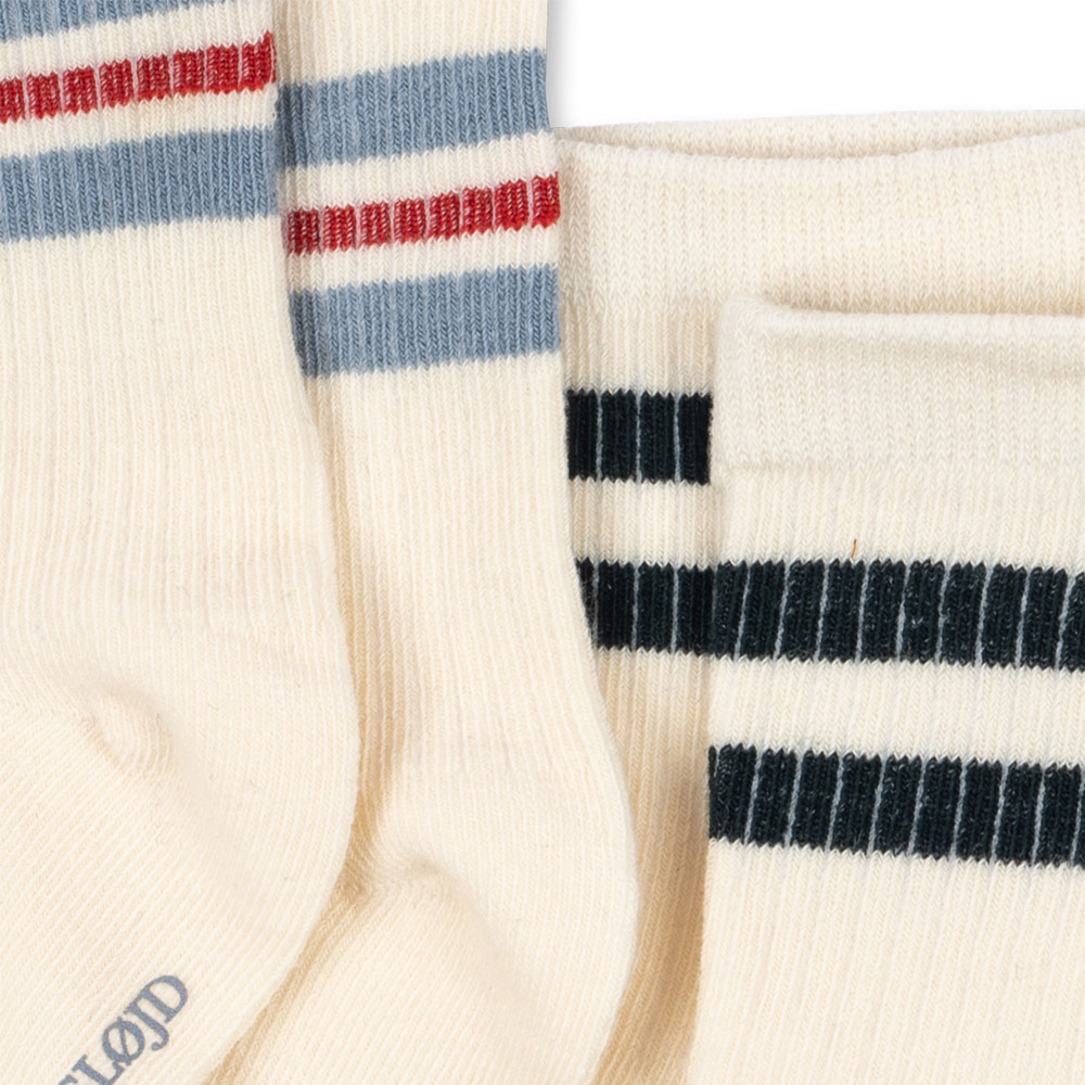 Konges Sløjd Chaussettes lot de 2 'Act' Optic White