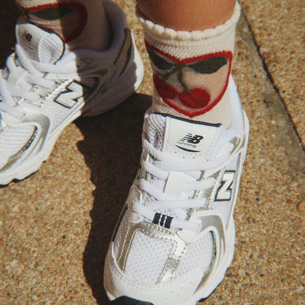Konges Sløjd Chaussettes lot de 2 Cherry/Rose