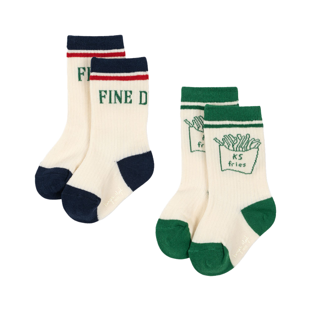 Chaussettes Konges Sløjd « Fries » Fine Dining