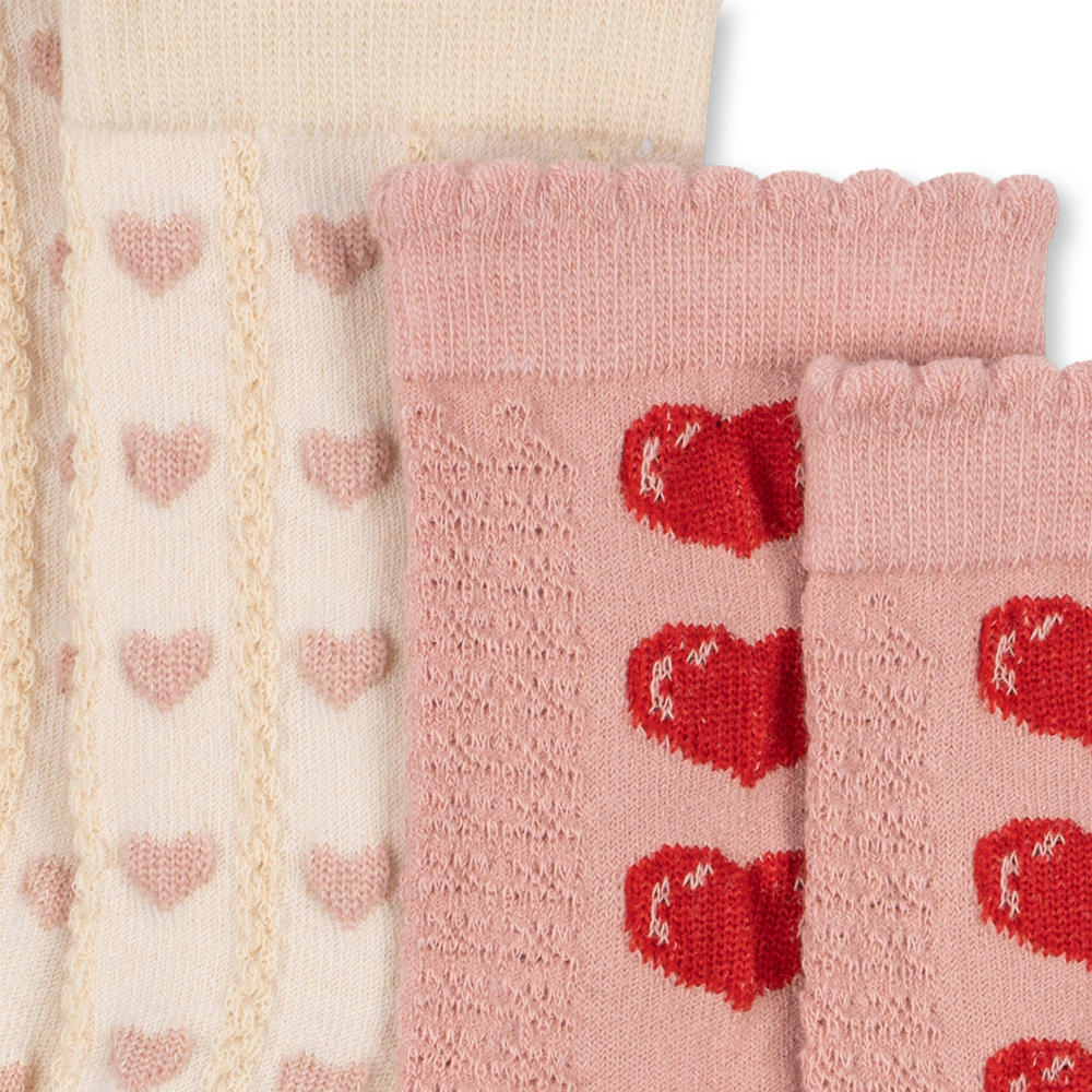 Konges Sløjd Socken 2er Pack 'Jaquard' Heart Mix - Online MY SNOWFLAKE