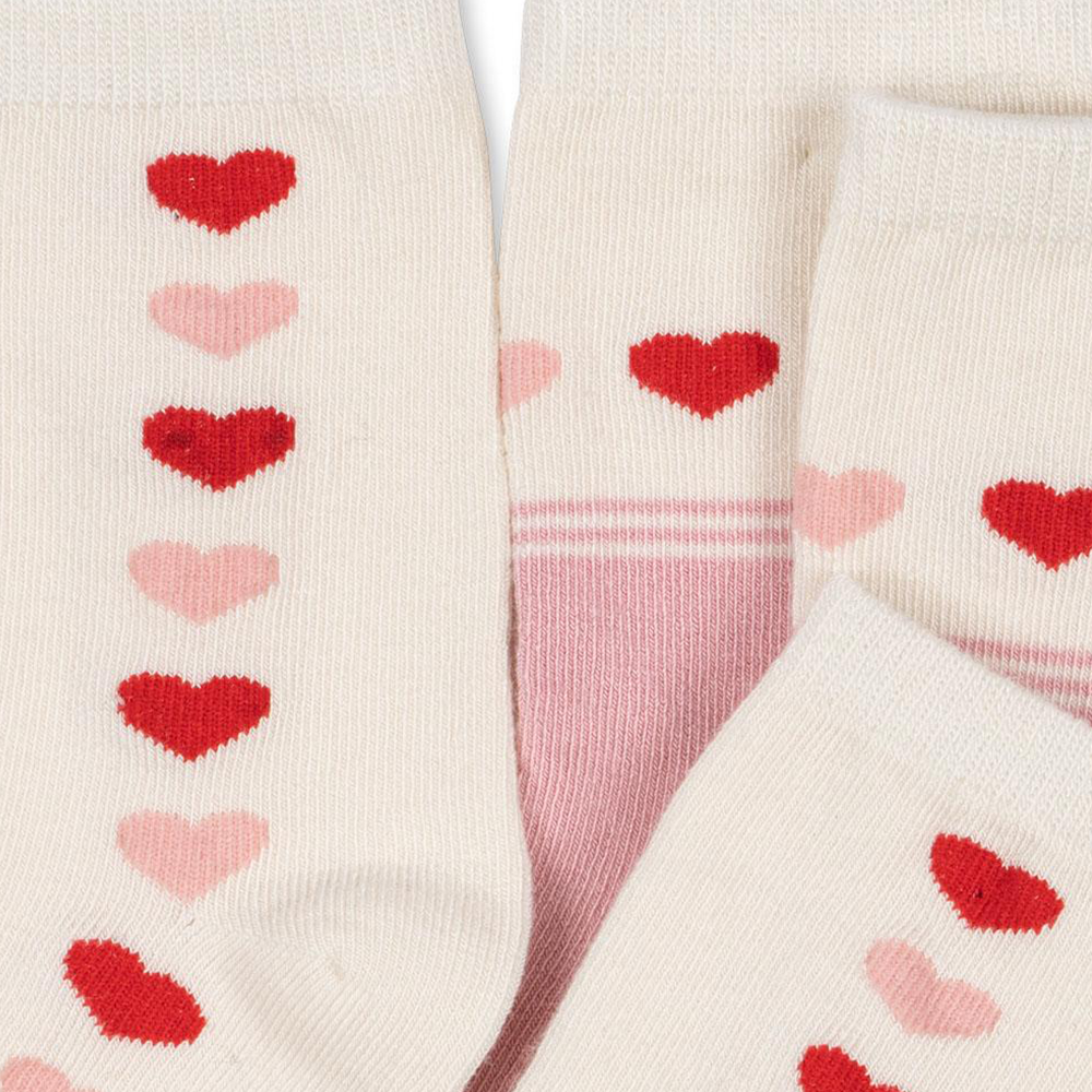 Konges Sløjd Socken 2er Pack &#39;Jaquard&#39; Heart