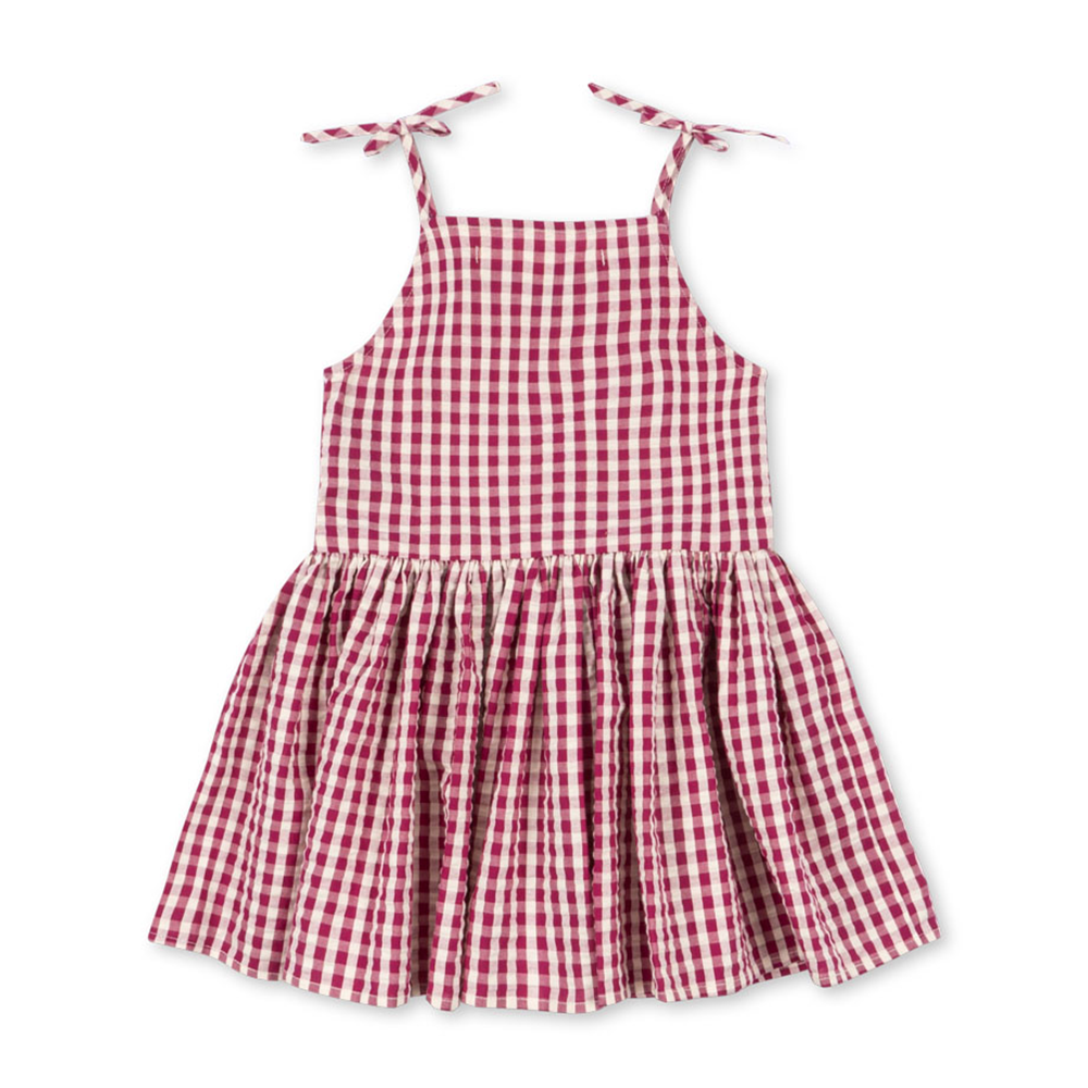 Konges Sløjd Sommerkleid 'Isotta' Raspberry Check