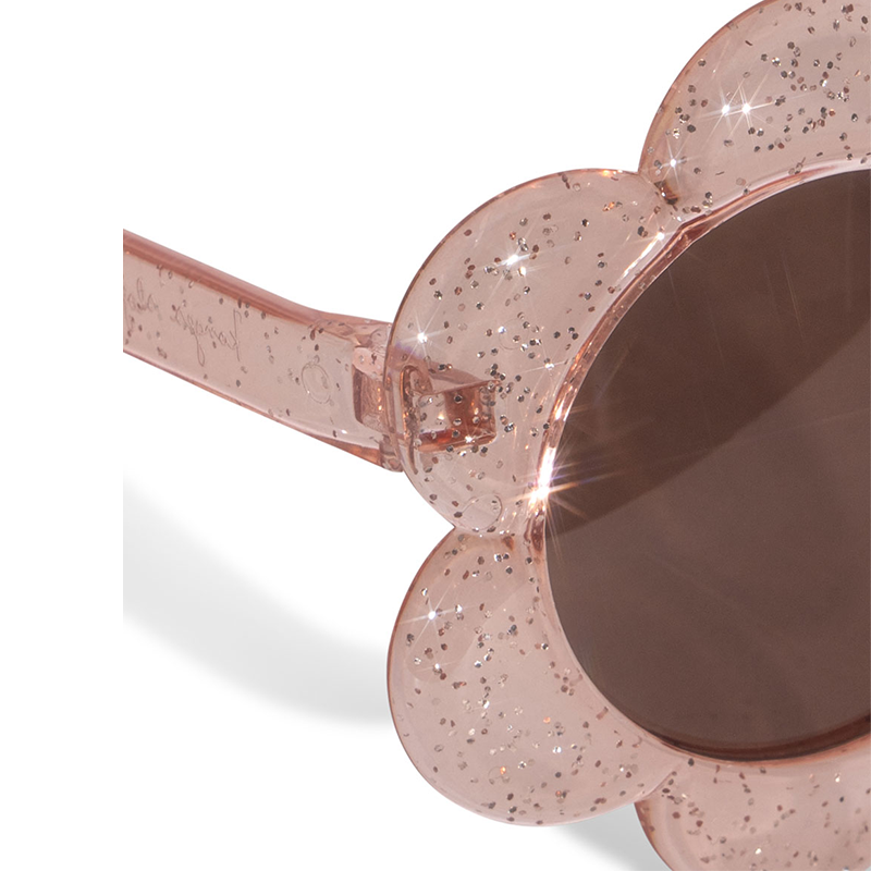 Konges Sløjd  Kinder Sonnenbrille &#39;Junior Flower &#39; 5-10 Jahre Glitter Rose